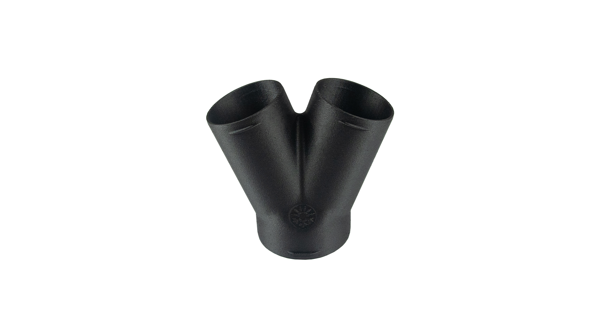Y-Shape adapter — Ø 75 mm to 2X 60 mm / 40° / Color: Black